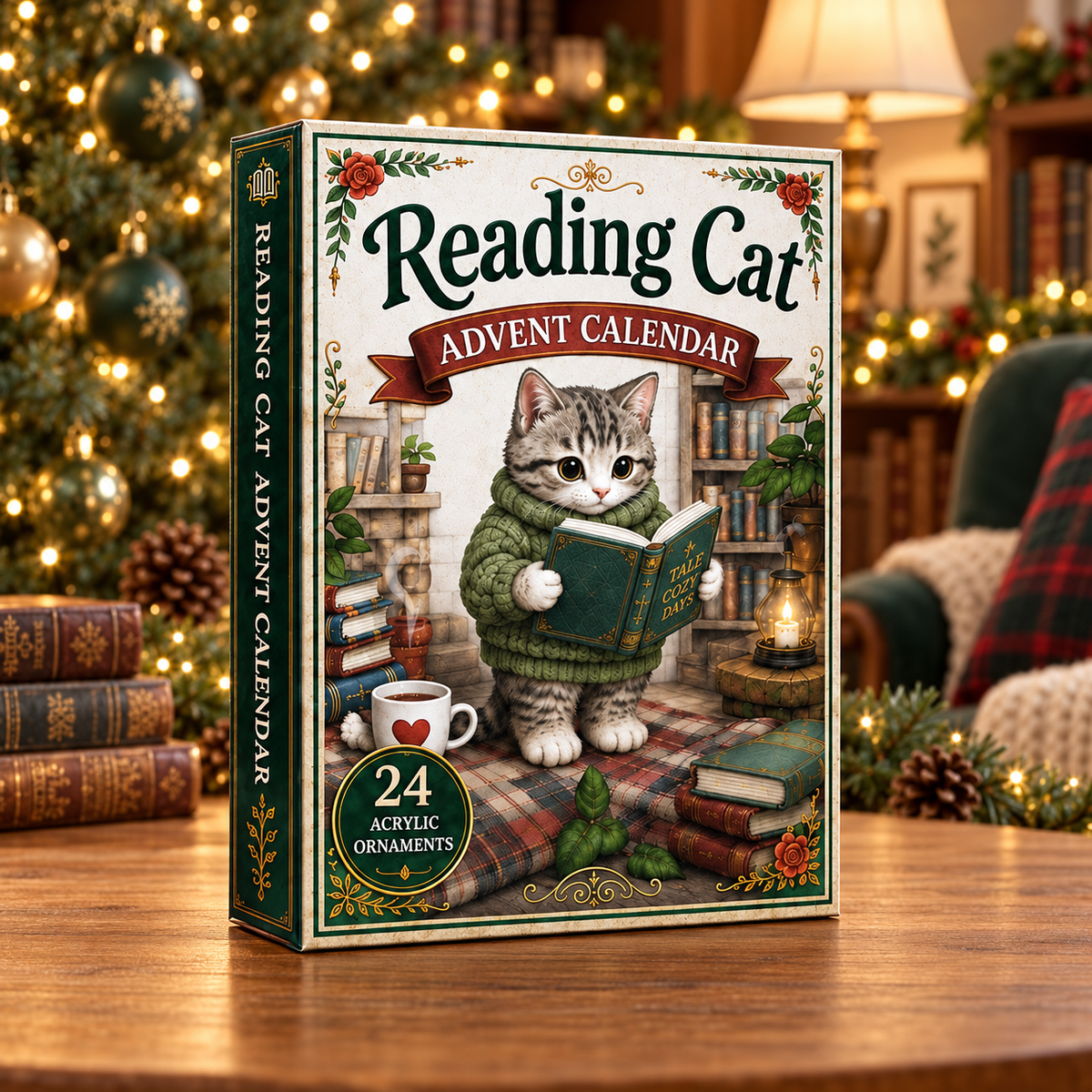 Reading Cat Advent Calendar 2026 - 24-Day Festive Countdown, Acrylic Charms Blind Box - Gift For Cat Lovers 0c409bea-6f50-46c8-908b-08b765489420-reading-cat-box.png