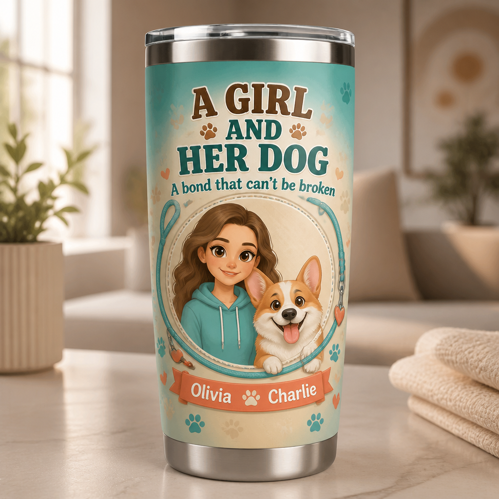 A Girl and Her Dog – Custom Cartoon Portrait Tumbler - Personalized Tumbler 0c41677e-0d24-47b5-b21a-d04ce56c09e4.png