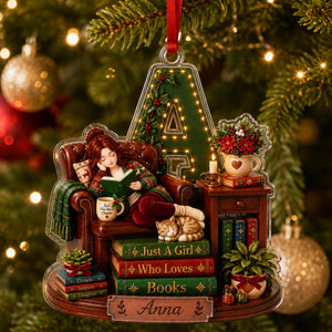 Personalized Girl Reading Book Christmas Ornament, Bookworm Keepsake, Book Lover Christmas Ornament, Girl Christmas Gift, Gift for Readers 0c422b19-95a2-4f7a-b1dd-a08412442368-3.jpg