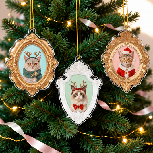 Personalized Pet Photo 2D Acrylic Ornament, Custom Dog & Cat Portrait in Vintage Frame, Christmas Tree Decoration, Pet Lover Gift 0c447c56-0ba4-4c74-8c29-e9aab42c88bb-C-y-th-ng-Noel-v-i-ba-m-o-acrylic.png