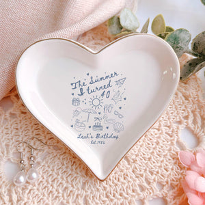 Personalized 40th Birthday Ring Dish, Summer Theme Jewelry Tray 0c51b041-95b2-4e35-abae-536ce6fdf0bd-3.jpg
