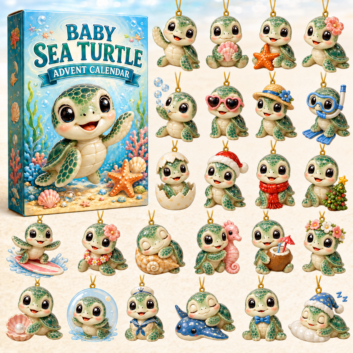 Baby Sea Turtle Advent Calendar 2026 - 24-Day Festive Countdown, Acrylic Charms Blind Box - Gift For Sea Turtle Lovers 0c5c163b-b8e6-44c8-8858-5df9190a8b4f-baby-turtle-box-charms.png