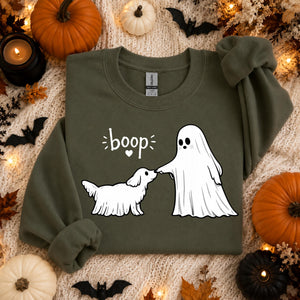 Cute Ghost Dog Sweatshirt, Boo-P Halloween Crewneck, Funny Dog Lover Shirt, Spooky Season Pullover, Pet Owner Halloween Gift 0c5f4b41-3454-450e-934c-3e23197ecbe4-5.jpg