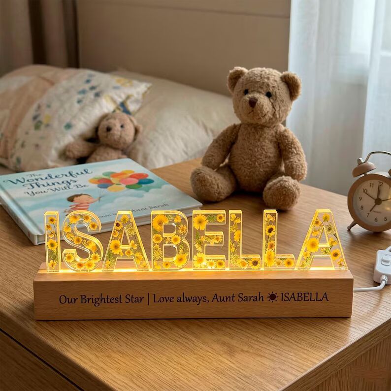 Personalized 1st Birthday Gift for Girl — Custom Name Floral Night Light and Monogram Nursery Lamp | One Year Old Baby Keepsake Decor 0c60ce79-baea-492c-909b-f1eeb2d1fe17-DFDFFTG-5-_converted.jpg