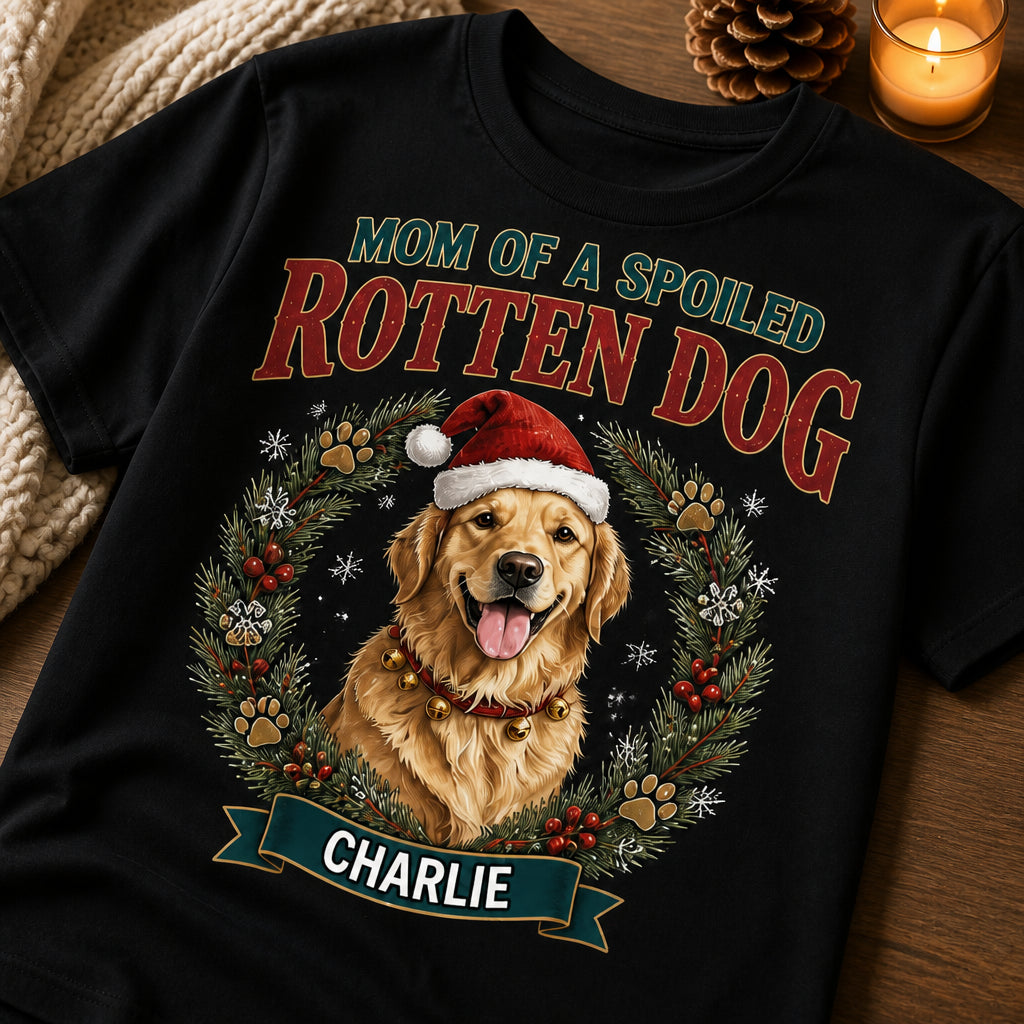 Spoiled Rotten Dog Mom – Custom Pet Portrait Tee - Personalized T-shirt 0ca726ed-d88c-4f17-8949-9c028e13cd91.jpg