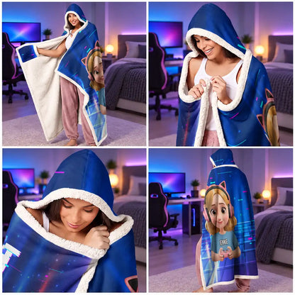 I Am Gaming Do Not Disturb 3D Effect Gamer - Personalized Wearable Hooded Blanket 0cab0914-9fbd-4270-b91d-3f48036a9655-MK_8.jfif