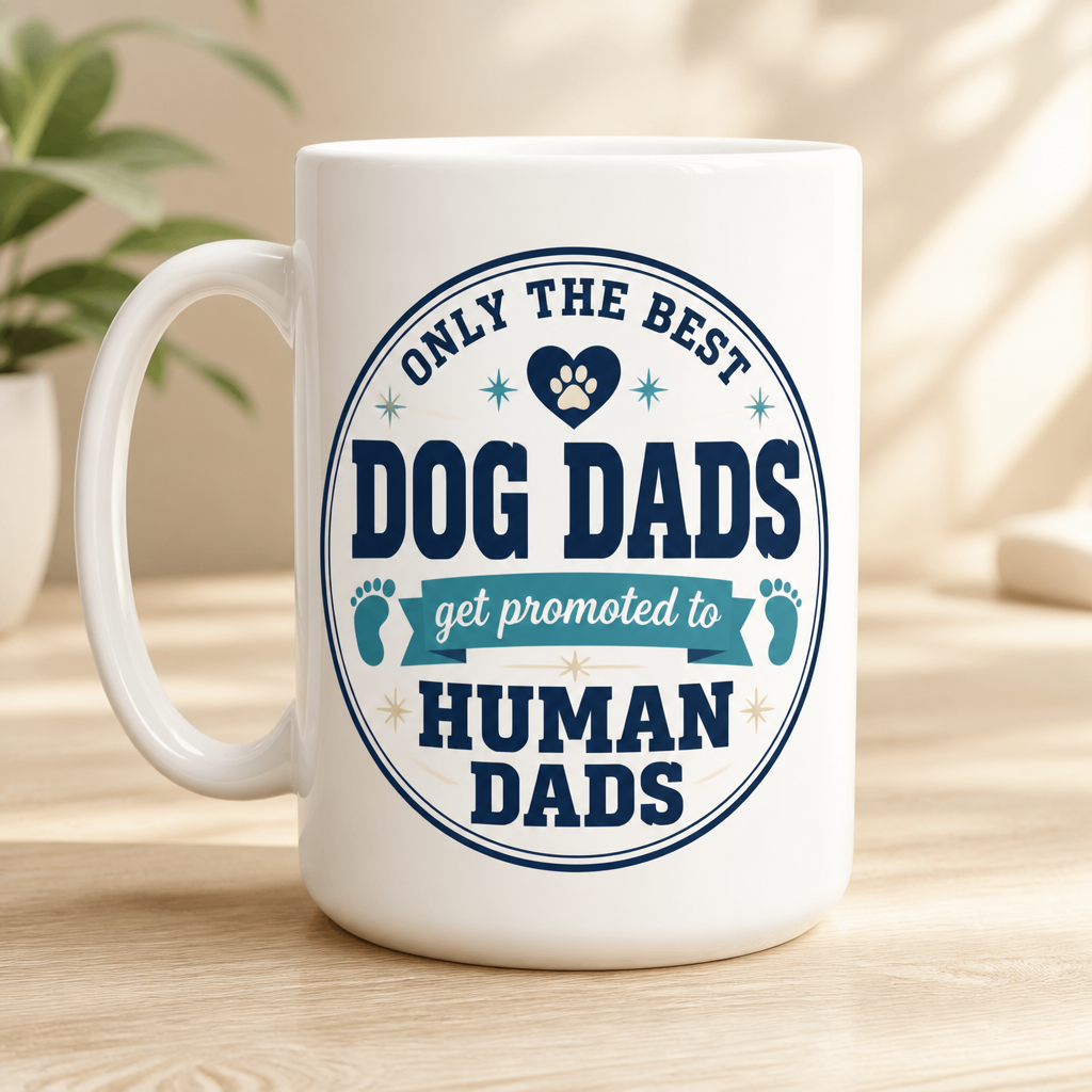 Dog Dads Promoted To Human Dads – Pet Portrait Pregnancy Reveal Mug - Personalized Mug 0ccf8673-9372-4054-81ad-854ac18ab999.png