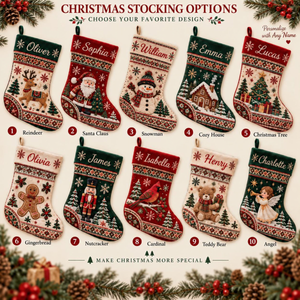 Personalized Christmas Stocking, Custom Name Printed Holiday Sock, Reindeer Santa Snowman Family Mantel Decor, Xmas Keepsake Gift 0cde04f1-8bd1-4d2d-b9a2-21927f17e274-7.png