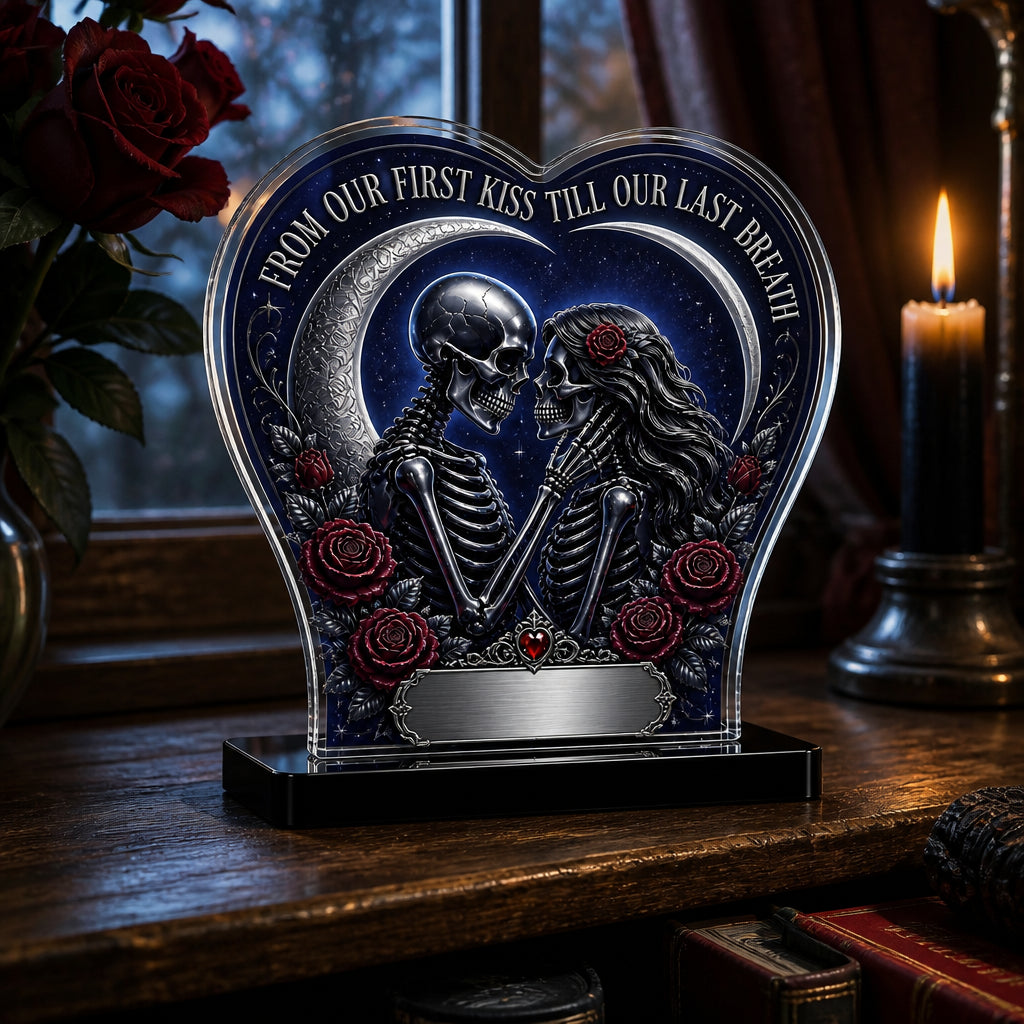 From Our First Kiss Gothic Skeleton Lovers Heart Plaque – Personalized Names - Personalized Heart Shaped Acrylic Plaque 0ce99081-9d40-407f-a5e7-c712a6f11c9c.jpg