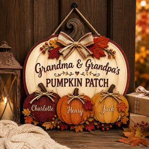 Personalized Pumpkin Patch Sign, Grandma & Grandpa Gift from Grandkids, Rustic Fall Family Decor, Custom Name Keepsake 0cfbc989-364c-402c-8e90-c35378439da7--4-.webp