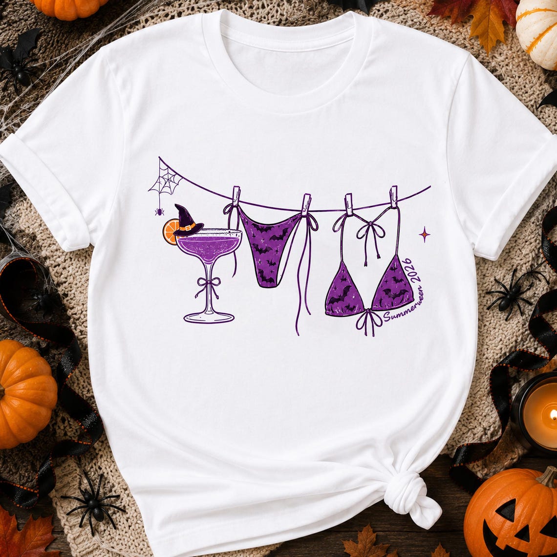 Retro Preppy Summerween Bikini Shirt, Summer Halloween T-Shirt, Halloween Funny Halloween Bikini Tee, Halloween Shirt 0d0df081-94d2-4e50-93ed-409af15372a8-4.jpg
