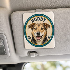 Custom Pet Portrait Car Vent Clip – Name Badge Rosette - Personalized Car Visor Clip 0d2a41da-f9b2-4587-bc58-f8bcf88f96b9.png
