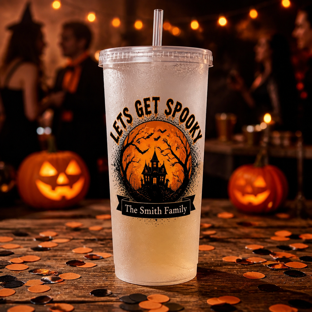 LETS GET SPOOKY Personalized Frosted Party Cup - Personalized Plastic Frosted Water Cup 0d304da2-4ddc-477e-bfa7-a7bdbbb749fa.png