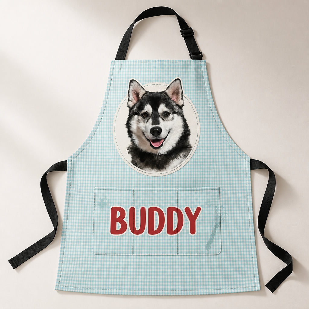 Custom Pet Photo + Name Apron – Gingham Badge - Personalized Apron 0d37f0fe-791a-4a82-8460-d3d68a001226.jpg