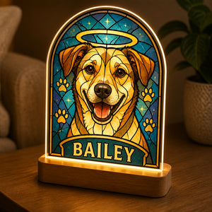 Custom Stained-Glass Pet Night Light with Name - Personalized 3D LED Light Wooden Base 0d3abb0b-5a2b-46bb-9819-5719051326e9.jpg