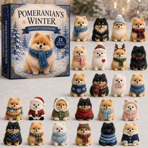 Winter Pomeranian Advent Calendar 2026 - 24-Day Festive Countdown, Acrylic Charms Blind Box - Gift For Dog Lovers 0d3eabd1-1dd6-4aa9-8c6e-f794ba2932e4-winter-pomeranian.jpg