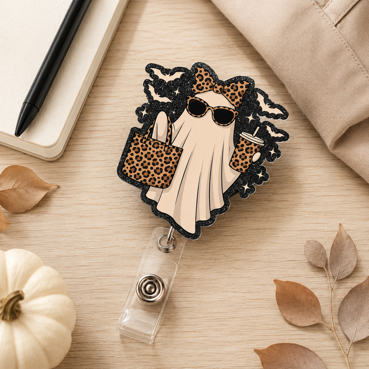 Boo-Jee Ghost Badge Reel, Halloween Badge Holder, Cute Nurse Badge Reel, Teacher ID Clip, Funny Spooky Work Gift for Fall Season. 0d4035cc-cbfa-4bd6-8199-1c16c91155dc-banner-1.png