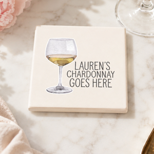 Personalized Chardonnay Coaster, Chardonnay Gift, Custom Drink Coaster, White Wine Lover Gift, UV Printed Ceramic Coaster, Mom's Chardonnay 0d4195af-f6d5-4885-8f3f-493c8b25eb8e-banner-1.png