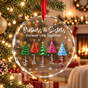 Personalized Brother & Sisters Siblings Christmas Tree Circle Glass Ornament 0d6df5f0-2b7f-4d4a-85a3-049a9a2d3278-banner-1.png