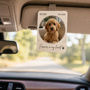 Pet Memorial Car Visor Clip – Photo, Name & Years - Personalized Car Visor Clip 0d88ea88-e671-42ce-9a93-a4cbedeab11a.jpg