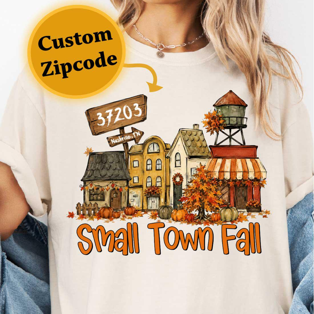 Personalized Small Town Fall Shirt, Custom Zip Code Comfort Colors Tee, Rustic Autumn Village Graphic, Fall Sweatshirt Hometown Gift for Mom 0d985f8b-bae3-4383-9e7f-fee53615e733-7.png