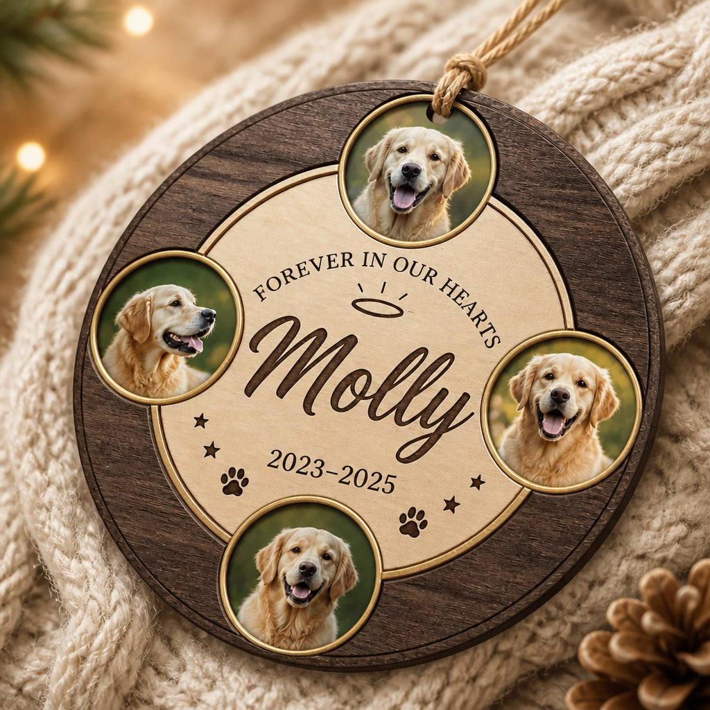 Forever In Our Hearts Pet Memorial Photo Ornament - Personalized 3-Layered Wood Ornament 0d9a8408-334b-4414-a810-69ae3fe2d1e7.jpg
