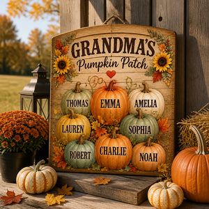 Grandma's Pumpkin Patch – Personalized Wood Sign - Personalized Wood Sign 0dcd6021-b8af-4d64-bc83-4d1622206429.jpg