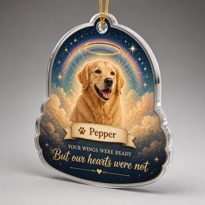 Rainbow Bridge Pet Photo Memorial Ornament – Your wings were ready - Personalized Shape Ornament 0dd38683-05f1-40b5-8008-a1e0b9e8c218.jpg