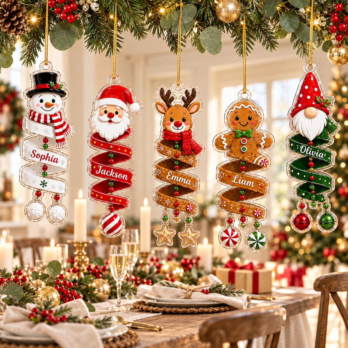 Christmas Spiral Wind Chime Ornament 2026, Gingerbread Reindeer Santa Snowman, Custom Name Acrylic Ornament, Christmas Tree Decor, Kids Gift 0de4914d-89cd-443f-bc95-dd3661b64312-banner-3.png