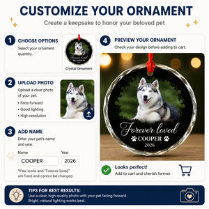Forever Loved Pet Photo Crystal Ornament - Personalized Crystal Ornament 0e01649d-5121-44a4-bfef-7a6c5127aff3.jpg