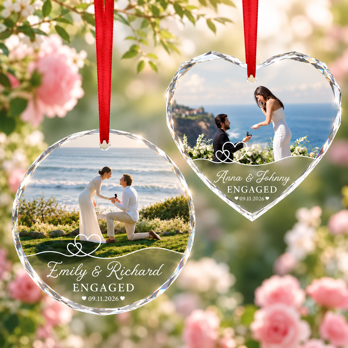 Custom Engagement Photo Ornament, Engagement Ornament, Personalization Marriage Proposal Gift, Couple Photo, Engaged Ornament, Engaged Gift 0e020c1f-c22d-4634-9c92-a65b5e00bb78-b7d54b3f-de39-42b0-83c8-78d777e3237e.png