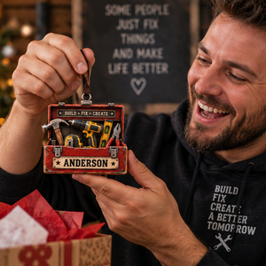 Personalized Carpenter Tools & Drill Red Toolbox Ornament - Custom Name Keepsake Gift 0e07eb1d-90b2-4ac4-a1ed-53c2efd24429-toolbox_ornament_mockup_4_recipient.png