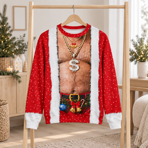 3D Realistic Hairy Santa Sweatshirt, Funny Santa Body Sweater, Christmas Gift For Husband, Hims, Holiday Party Top 0e08e85d-bf4f-40ef-84b7-5aaa92383089-187.png
