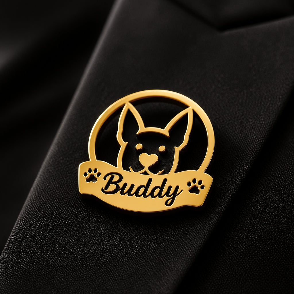 Custom Pet Name Lapel Pin – Dog Silhouette Banner - Personalized Custom Lapel Pin 0e26d919-f30f-4942-bec7-66c31737531c.jpg
