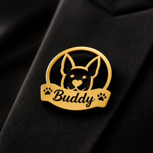Custom Pet Name Lapel Pin – Dog Silhouette Banner - Personalized Custom Lapel Pin 0e26d919-f30f-4942-bec7-66c31737531c.jpg