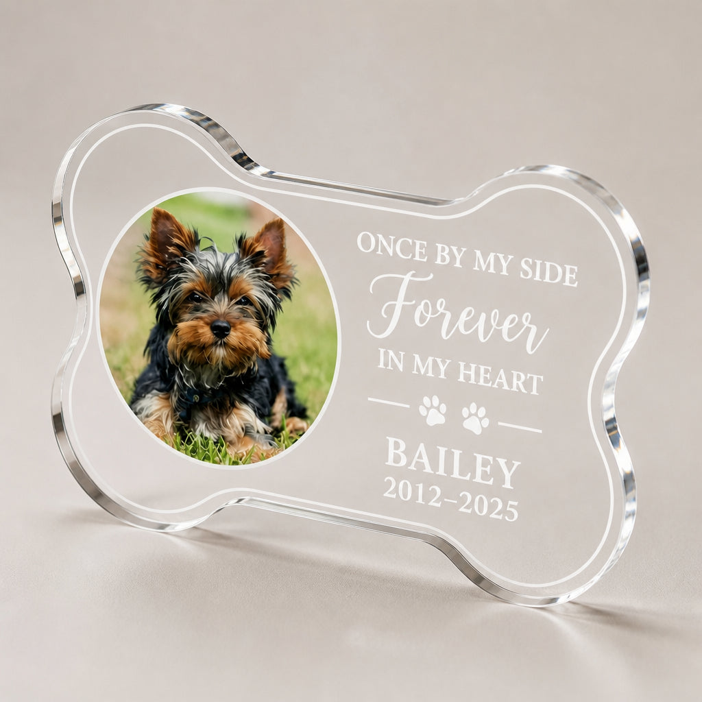 Personalized Pet Memorial Bone Acrylic Plaque — Photo, Name & Years - Personalized Custom Shape Acrylic Plaque 0e27f43a-545a-4868-a4ae-03615f8f1096.jpg