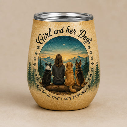 Girl And Her Dogs Custom Portrait Wine Tumbler - Personalized Wine Tumbler 0e3d0942-64d3-4b51-ba32-0bfadccaf7b6.jpg