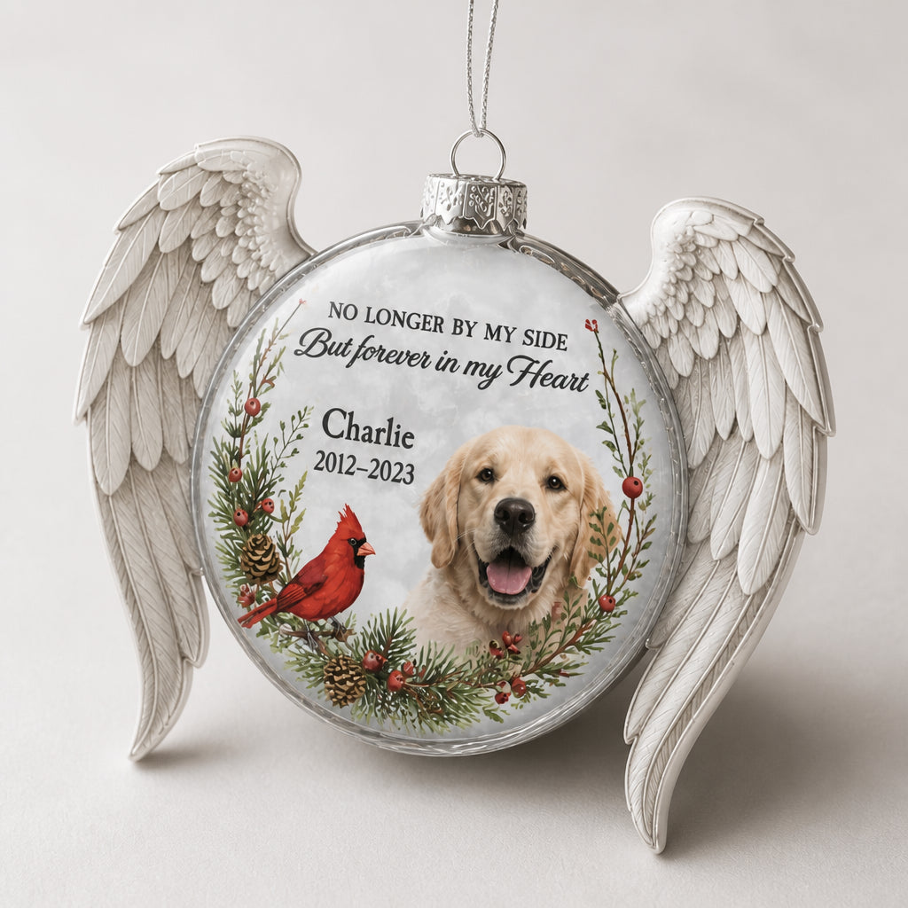 Pet Memorial Photo Bauble Ornament – “No longer by my side” - Personalized Bauble Ornament 0e3fc17e-6d11-43a6-96c8-5be16987d7b8.jpg