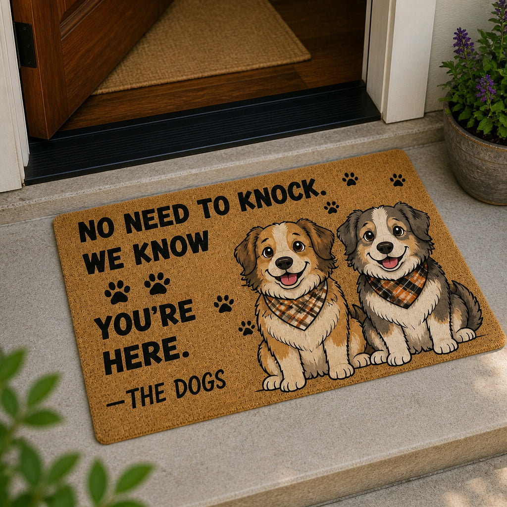 No Need To Knock Funny Dog Doormat - Doormat 0e46eff7-52f8-4c60-a49d-ffdfd79ff201.jpg