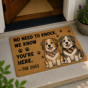 No Need To Knock Funny Dog Doormat - Doormat 0e46eff7-52f8-4c60-a49d-ffdfd79ff201.jpg