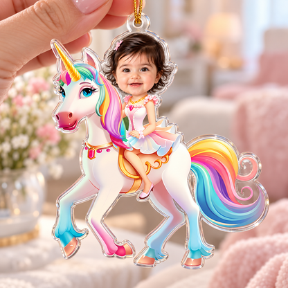 Unicorn Princess - Custom Face Ornament Gifts For Girl, Daughter - Personalized Acrylic Photo Ornament 0e50cf84-f570-45ba-8960-ca59a5d31a83-721bacd4-004d-406a-8b91-a718706bf28e.png