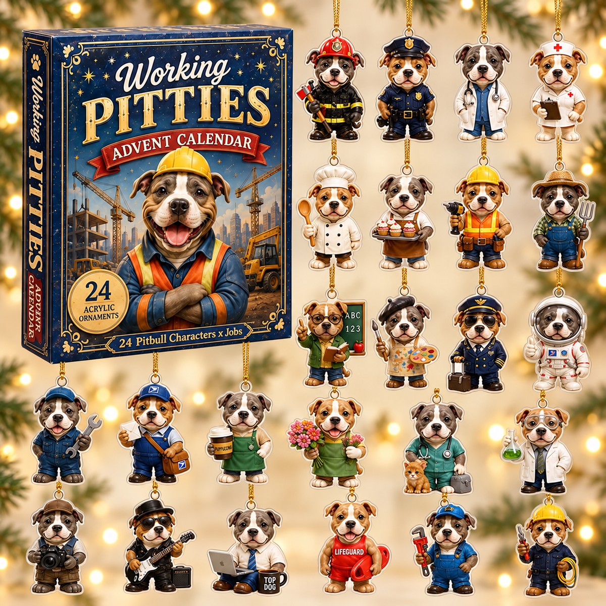 Working Pitties Advent Calendar 2026 - 24-Day Festive Countdown, Acrylic Charms Blind Box - Gift For Pitbull Lovers 0e5eb51c-f6c0-49f4-b027-7e27651f3a93-pitties-box-charms.png