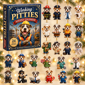 Working Pitties Advent Calendar 2026 - 24-Day Festive Countdown, Acrylic Charms Blind Box - Gift For Pitbull Lovers 0e5eb51c-f6c0-49f4-b027-7e27651f3a93-pitties-box-charms.png