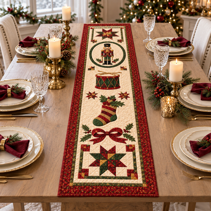 Christmas Quilted Table Runner, Traditional Red Green Holiday Table Decor, Holiday Winter Dining Table Decor, Festive Farmhouse Xmas Decor 0e75ff3b-0576-4e31-bd41-c3c690eb2aae-banner-1.png
