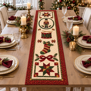 Christmas Quilted Table Runner, Traditional Red Green Holiday Table Decor, Holiday Winter Dining Table Decor, Festive Farmhouse Xmas Decor 0e75ff3b-0576-4e31-bd41-c3c690eb2aae-banner-1.png