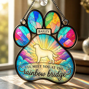 Rainbow Bridge Paw Suncatcher – Personalized Pet Name - Personalized Suncatcher Ornament 0e7cf01e-fd19-4c67-95c0-b63da752e484.jpg