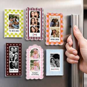 Personalized Checkered Frame Photo Magnet, Custom Family Photo Magnet, Besties Photo Manget, Couples Photo Magnet, Dog Cat Photo Magnet 0e86d3e9-bb89-4f7f-b06e-8a768f12aaef-1.jpg