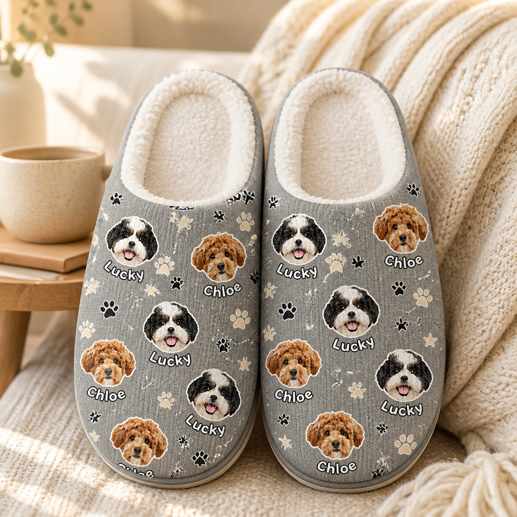 Custom Pet Face + Name Cozy Slippers – Paw Print Repeat - Personalized Fleece Slipper 0e8f8c52-ebec-4fa3-b8cf-886297820f66.png