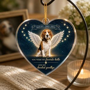 Pet Memorial Heart Acrylic Ornament – Favorite Hello Hardest Goodbye (Photo, Name & Years) - Personalized Transparent Acrylic Ornament 0e8f8eda-cf67-4dab-b0f5-02928b163210.jpg