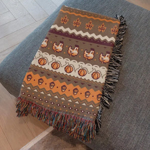 Stardew Fall Pixel Chickens Woven Throw Blanket | Pixel Pumpkins Home Decor | Autumn Fall Decoration | Tapestry Style | Housewarming Gift 0e99ae60-013f-4b6e-94a2-56e47e500edc-SDFDS-7-.webp
